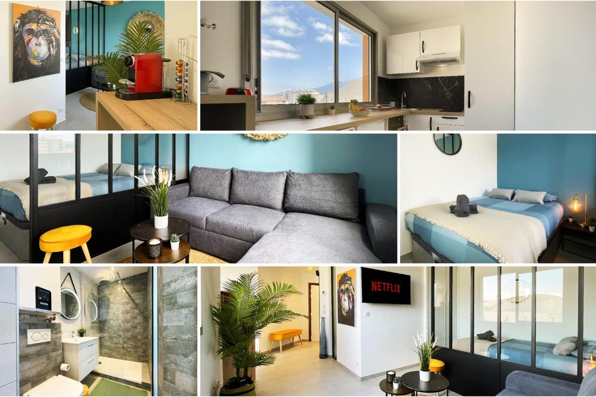 Homey Superchill - Appartement Moderne Et Tout Equipe - Netflix Et Wifi Inclus - Situe En Hyper-Centre - Proche Geneve Annemasse Bagian luar foto